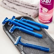 Equate 2-Blade Disposable Razors, Blue, 5 Count