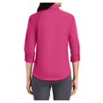 thumbnail image 2 of Mafoose Women's 3/4-Sleeve SuperPro Twill Shirt Pink Azalea X-Small, 2 of 5