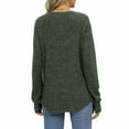 thumbnail image 5 of Ronuti Women's Long Sleeve Top Crewneck Basic Lightweight Fall Shirt with Thumb Hole, 5 of 7