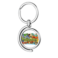 thumbnail image 1 of Caguen Philippine Graffiti Rotating Keychain Metal Keyring Holder, 1 of 2