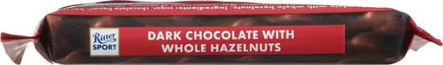 Pack of 10, Ritter Sport Dark Chocolate with Whole Hazelnuts, 3.5 oz