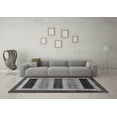 thumbnail image 3 of Ahgly Company Indoor Rectangle Abstract Gray Modern Area Rugs, 8' x 10', 3 of 4