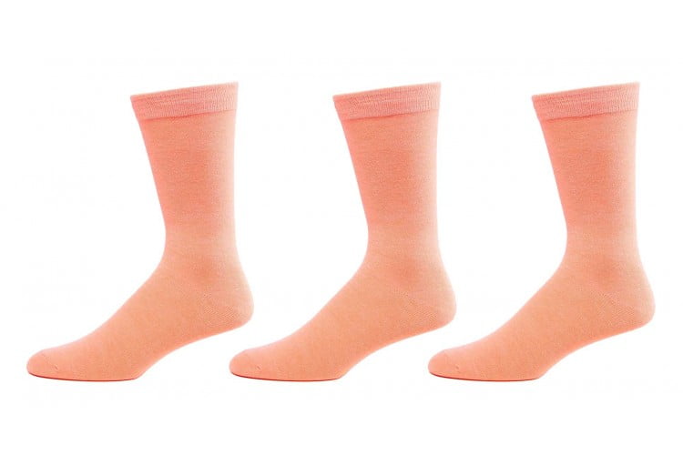 peach mens dress socks