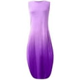 thumbnail image 4 of Finelylove Active Dress Flowy Summer Dress For Women A-line Long Sleeveless Printed Purple XXL, 4 of 4