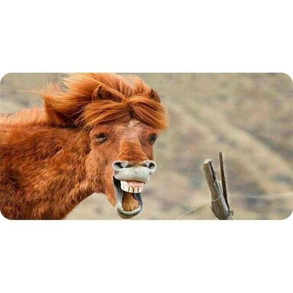 Horse Laugh Photo License Plate