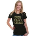thumbnail image 3 of Deer Can't See Me Camo Hunting Womens Fitted Plus Size Graphic Tee Brisco Brands 2X, 3 of 5