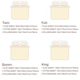 thumbnail image 7 of 4/6 Piece Soft Bed Sheets Set Solid & Embroidery Bed Sheets Set All Season Hotel Luxury Bedding -18in Deep Pockets, 7 of 7