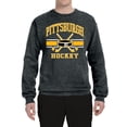 thumbnail image 2 of Wild Bobby City of Pittsburgh Hockey Fantasy Fan Sports Unisex Crewneck Sweatshirt, Heather Black, XX-Large, 2 of 5