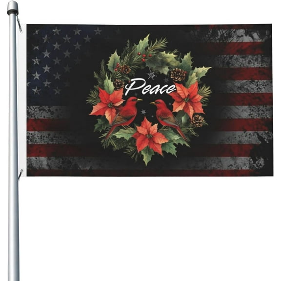 Christmas Peace 3x5 Double Sided Flag Fade Resistant Banner Polyester Flag with 2 Brass Grommets For Indoor Outdoor84