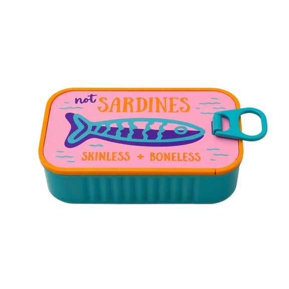 Travel Jewelry Case, Sardine Tin Jewelry Box, 3d Printed Sardine Tin Like Jewelry Case, Fishbone Earring Holder, Portable Earring Organizer (E)