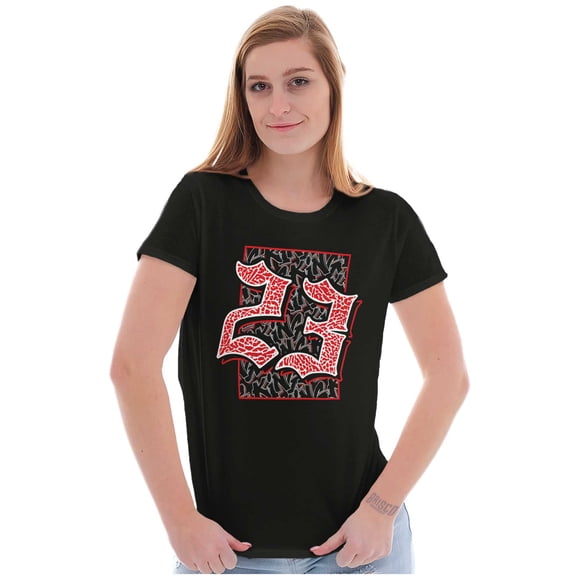 Urban Streetwear Sports 23 King Womens Slim Fit Graphic Tee Brisco Brands S
