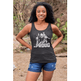 thumbnail image 2 of Black and Proud Black History Month Women's Tank Top, M, H. Charcoal, 2 of 6