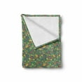 thumbnail image 2 of Acorn Soft Flannel Fleece Throw Blanket, Vintage Style Foliage Elements from Wilderness Organic Woodland Pattern Ornamental, Cozy Plush for Indoor and Outdoor Use, 60" x 80", Multicolor, by Ambesonne, 2 of 6