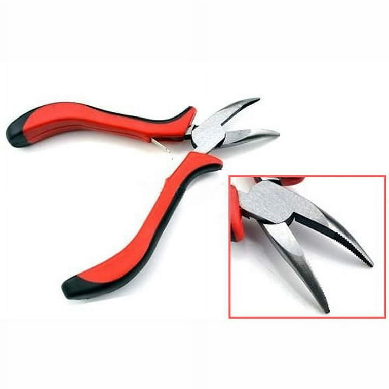 Neitsi 3pcs Kit for Micro Link Hair Feather Extensions: Pliers, Micro  Pulling Needle, and Loop Threader