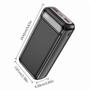 50000mAh 22.5W Fast Charging Power Bank, USB-C Quick Charge 3 Outputs 2 Inputs LED Display Portable Charger for most electronic devices on the market