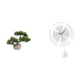 thumbnail image 1 of Árbol bonsái artificial,Bonsái artificial para decoración de escritorio o interior,Reloj de pared,Reloj de pared decorativo para baño o dormitorio,Reloj de pared redondo silencioso,sin, 1 of 8