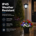thumbnail image 7 of 76" Solar Outdoor Lamp Post Light with Planter Modern Street Lamp Post Waterproof, 60 Lumens Dusk to Dawnfor Garden Yard Driveway Porch Patio, Cool White, 7 of 7