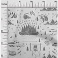 thumbnail image 2 of oneOone Cotton Cambric Light Gray Fabric Camping Dress Material Fabric Print Fabric By The Yard 42 Inch Wide, 2 of 4