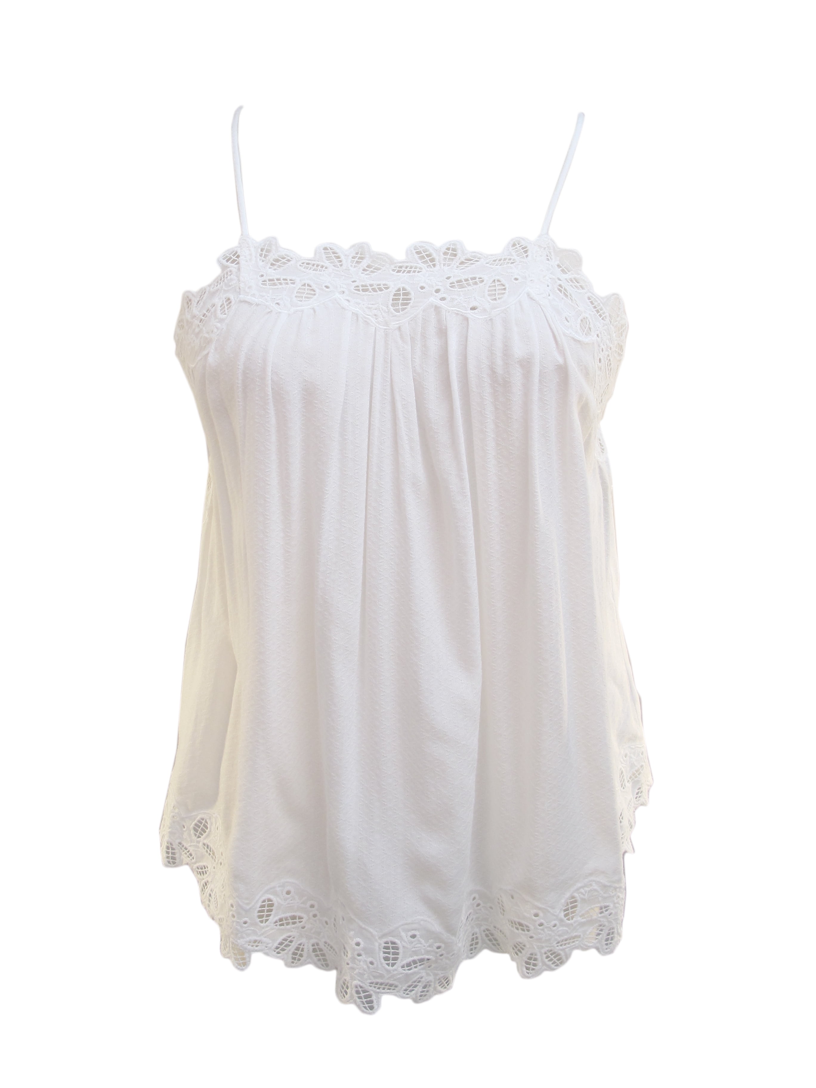 Summer Womens Casual Vest Crochet Embroidered Spaghetti Strap Camisole