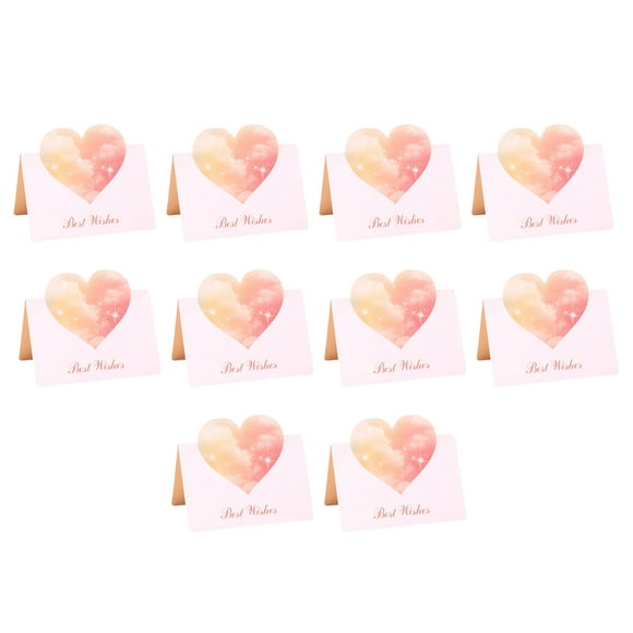 Hearth & Gear 3D Card Valentine's Day Fresh Card Thank You And Blessing Small Card (10 Per Pack) Blank Greeting Cards with Envelopes Baby Girl Thank You Cards Christmas Thank You Notes with Envelopes