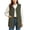 Green-a, variant on Women V Neck Fuzzy Long Vest Button Up Sleeveless Jacket with Pockets,Lightweight Windproof Fall Winter Daily Casual Wear,Red,XL
