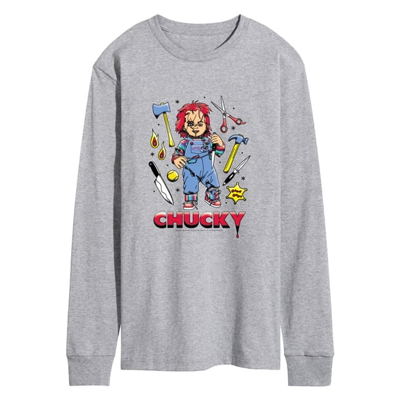 Chucky - Flash Tattoo - Men's Long Sleeve Graphic T-Shirt