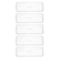 Troglfold plant drip tray 5pcs Rectangle Plant Saucer Household Plant Tray Planter Saucer Plant Tray Rectangle Plant Water Tray Window Sill Planter Tray,15.75"X5.91"X0.79"