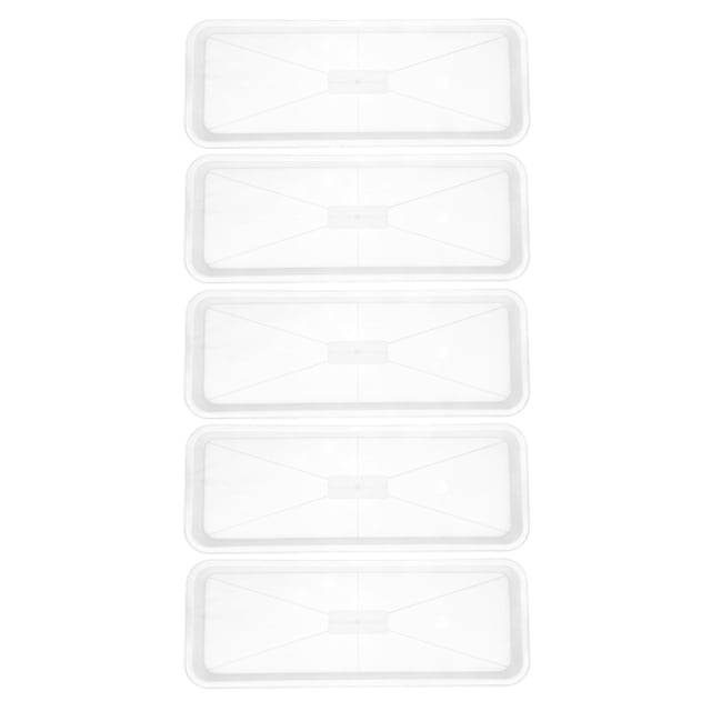 5pcs Window Sill Plant Tray Planter Tray Planter Water Tray Shallow Rectangular Drip Tray Window Sill Flowerpot Tray Rectangular Plants Saucer