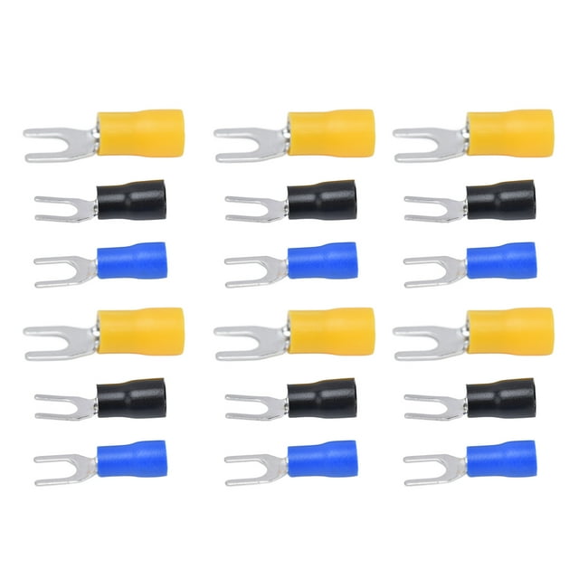 Terminales Eléctricos De Pala De Horquilla Aislados, Conector De Cable Tipo U De PVC De Cobre Para Iluminación De Transporte, 300 Uds.SV1.25-4+SV2-4+SV5.5-4