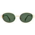thumbnail image 3 of Gafas de Sol DIMENSIP Retro Ovaladas con Montura Dorada para Mujeres y Hombres, 3 of 5
