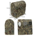 thumbnail image 4 of Paisley Stand Mixer Cover, Iranian Hippie Themed Textured Floral Ornament Persian Art, Kitchen Appliance Organizer Bag Cover with Pockets, 5 Quarts, Sand Brown Chocolate, by Ambesonne, 4 of 4