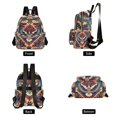 thumbnail image 4 of FORMRS Mini Backpack Purse for Women Travel Daypack Casual Shoulder Bag, Beige Geometric Eagle, 4 of 7