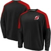New Jersey Devils Fanatics Branded Iconic Crew Fleece Sweatshirt - Black/Red