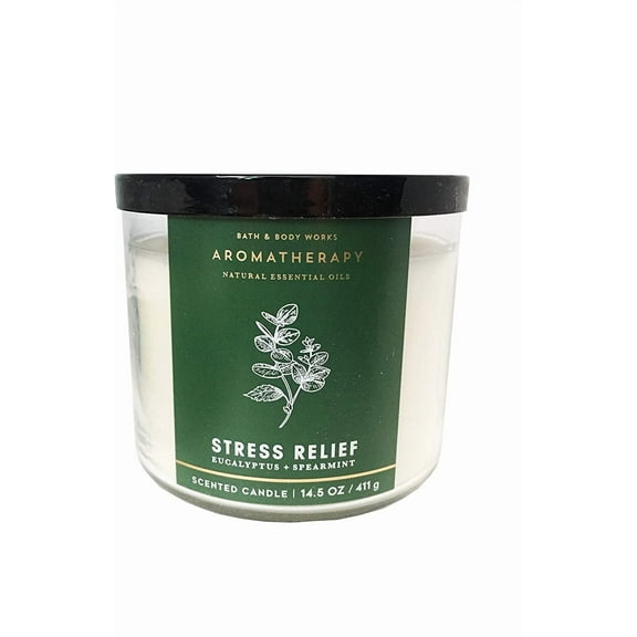 Aromatherapy Stress Relief 3-Wick Candle, Eucalyptus Spearmint