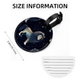 thumbnail image 5 of Leo Constellation 2pcs PU Leather Round Bag Tags with Privacy Cover and Name ID Tag - Suitcase Tags for Travel Luggage, Handbags, Backpacks, School Bags, 5 of 6