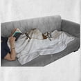 thumbnail image 5 of Ice Skates Soft Flannel Fleece Throw Blanket, Skates Ice Rink Equipment Footwear Outdoor Activities, Cozy Plush for Indoor and Outdoor Use, 50" x 60", Dimgray Chocolate, by Ambesonne, 5 of 5