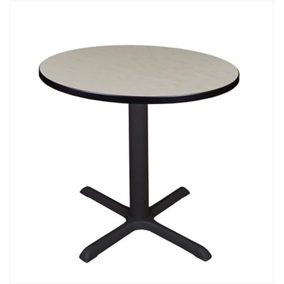 30 In. Round Cain Lunchroom Table - Maple