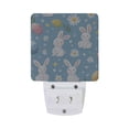 thumbnail image 5 of Yayeee LED Plug in Night Light for The Home with Auto Dusk to Dawn Light Sensors, 2 Pack, Cartoon Easter Bunnies, 5 of 6