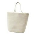 thumbnail image 2 of Bolso de hombro para mujer, bolso de mano tejido estilo bohemio, bolso de mano tejido para el trabajo, al aire libre y la calle. Blanco, 2 of 9
