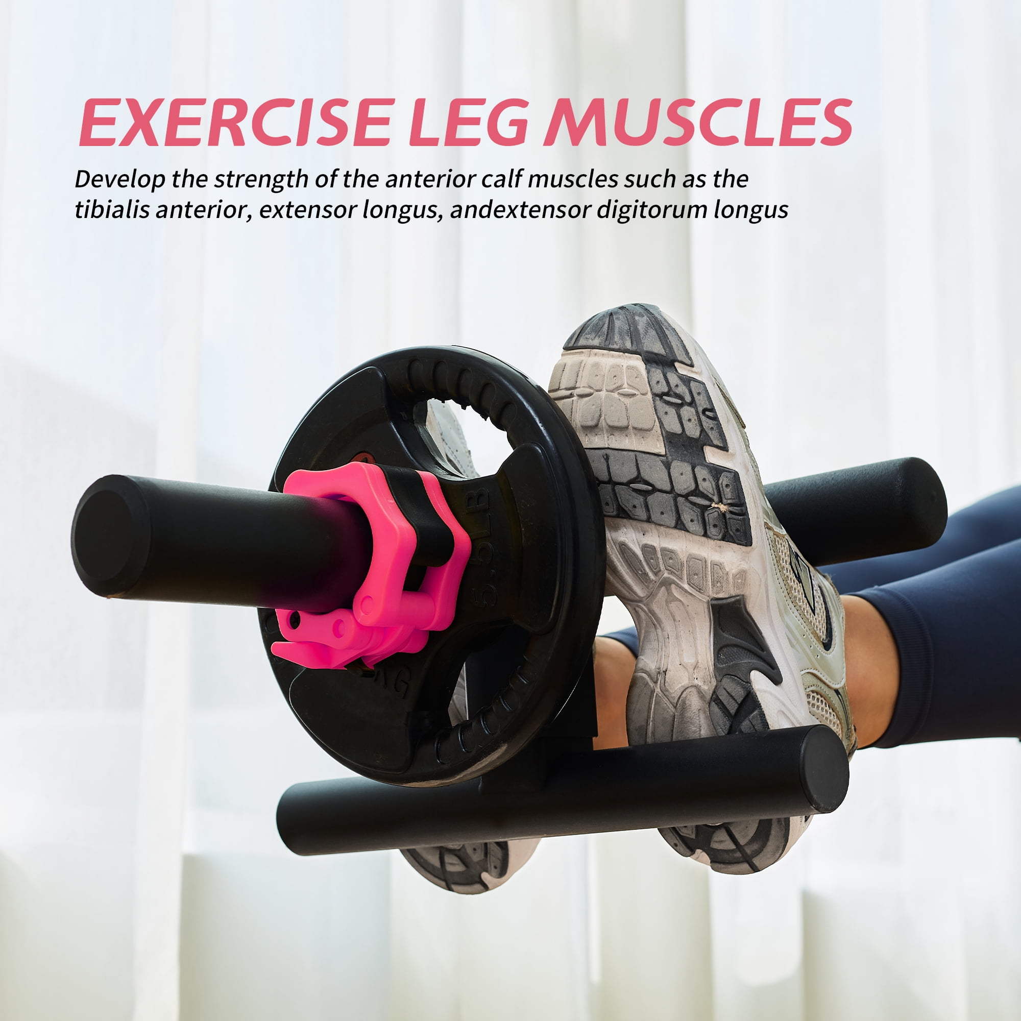 Leikefitness Tibialis Trainer, Tib Bar Raise Machine for Calves, Shins & Ankles Strength Training