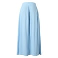 thumbnail image 6 of Sngxgn Women's Pleated Skater Skirt Basic Casual High Waisted Ruffles Flared Mini Skirts(Sky Blue,XL), 6 of 7