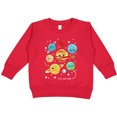 thumbnail image 2 of Inktastic Cute Planets, Kawaii Planets, Space, Cosmos, Stars Toddler Sweatshirt, 2 of 4
