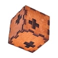 thumbnail image 3 of Classic Intellectual Toy Puzzle Lock Wooden Assemble Cube Kong Ming Luban Lock Toys For Adults Home Diy Party Playing, 3 of 3