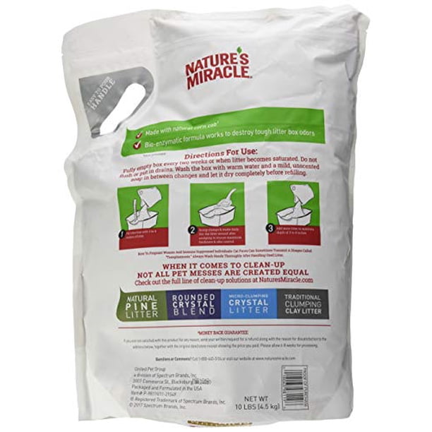 Natures Lit Premium Corn Cob Cat Litter, 10lb Bag Walmart