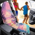 thumbnail image 3 of Garronmavis Post-Workout Sweat & Outdoor Activity Protection Front Car Seat Towel Cover Water-Resistant Washable Easy Installation Universal Fit for Cars SUVs Trucks Sedans Vans, 3 of 8