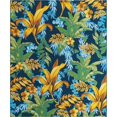 thumbnail image 1 of Unique Loom Tapis Côtier Bohème Moderne en Plein Air 9' x 12' Rectangle Bleu/or, 1 of 1