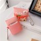 thumbnail image 4 of Funda de silicona suave de dibujos animados compatible con AirPods Pro - Divertida funda protectora a prueba de golpes [Serie Candy Snacks] (Peach Candy), 4 of 5