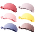 thumbnail image 1 of Shisuyan Plastic Barrettes Solid Color Matte 6Pcs 3.14X1.18X0.98in, 1 of 8