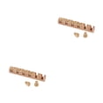 thumbnail image 4 of relayinert Écrou de Cloche de Guitare Hauteur Réglable Largeur Écrous de Corde en Laiton Pièces de Guitares Électriques Décoratif Résistant à l'Usure Usage Débutant comme Montré 2 Pcs, 4 of 6