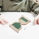 thumbnail image 4 of Reloj de arena de madera, tablero de actividades, accesorios, motricidad fina, Montessori, juguetes de aprendizaje Verde, 4 of 8